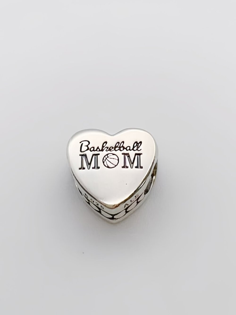  Pandora Basketball Mom Heart Charm